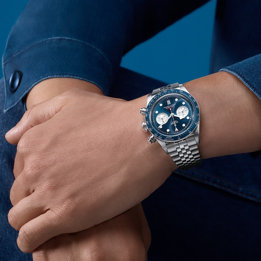 Black Bay Chrono Blue Checkered 1