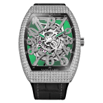 Franck Muller Vanguard Dragon Slim Skeleton Front Green 150x150