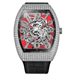 Franck Muller_Vanguard Dragon Slim Skeleton - Front Red