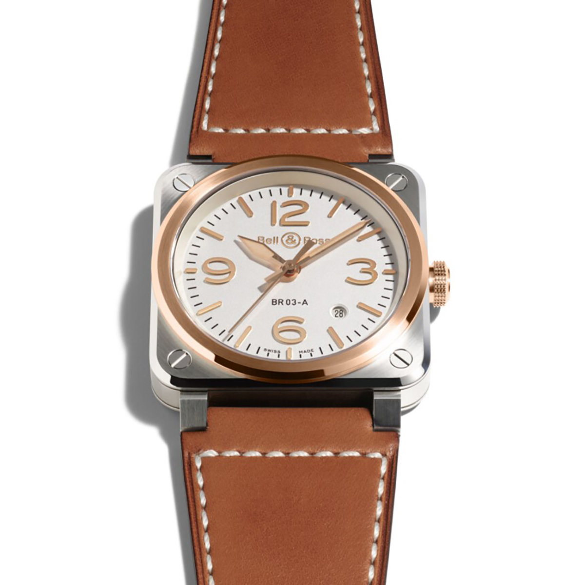 Cortina-WatchBell-Ross-BR-03-White-Steel_Gold_watch