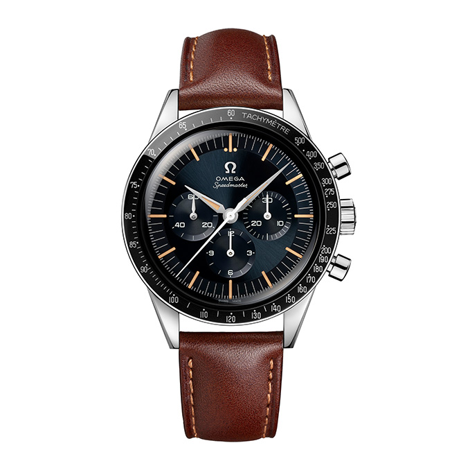 Cortina-Watch-Omega-Speedmaster Anniversary Collection-front-leather