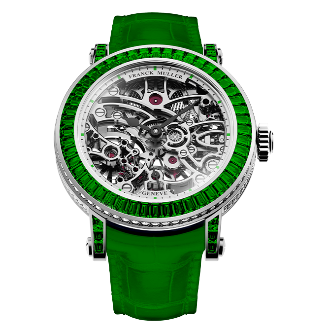 Franck Muller-Round-Skeleton-Baguette-7031-B-S6-SQT-BAG-EME-OG-Cortina-Watch