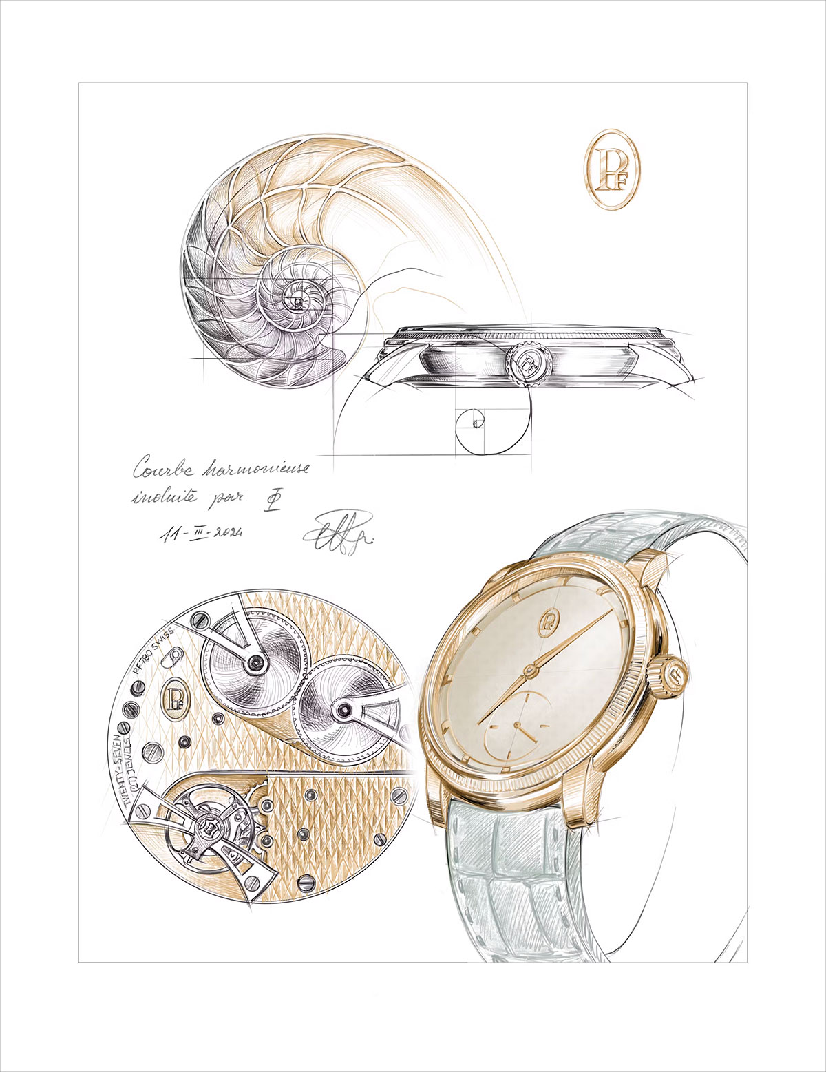 Parmigiani-Toric-sketch-cortina watch