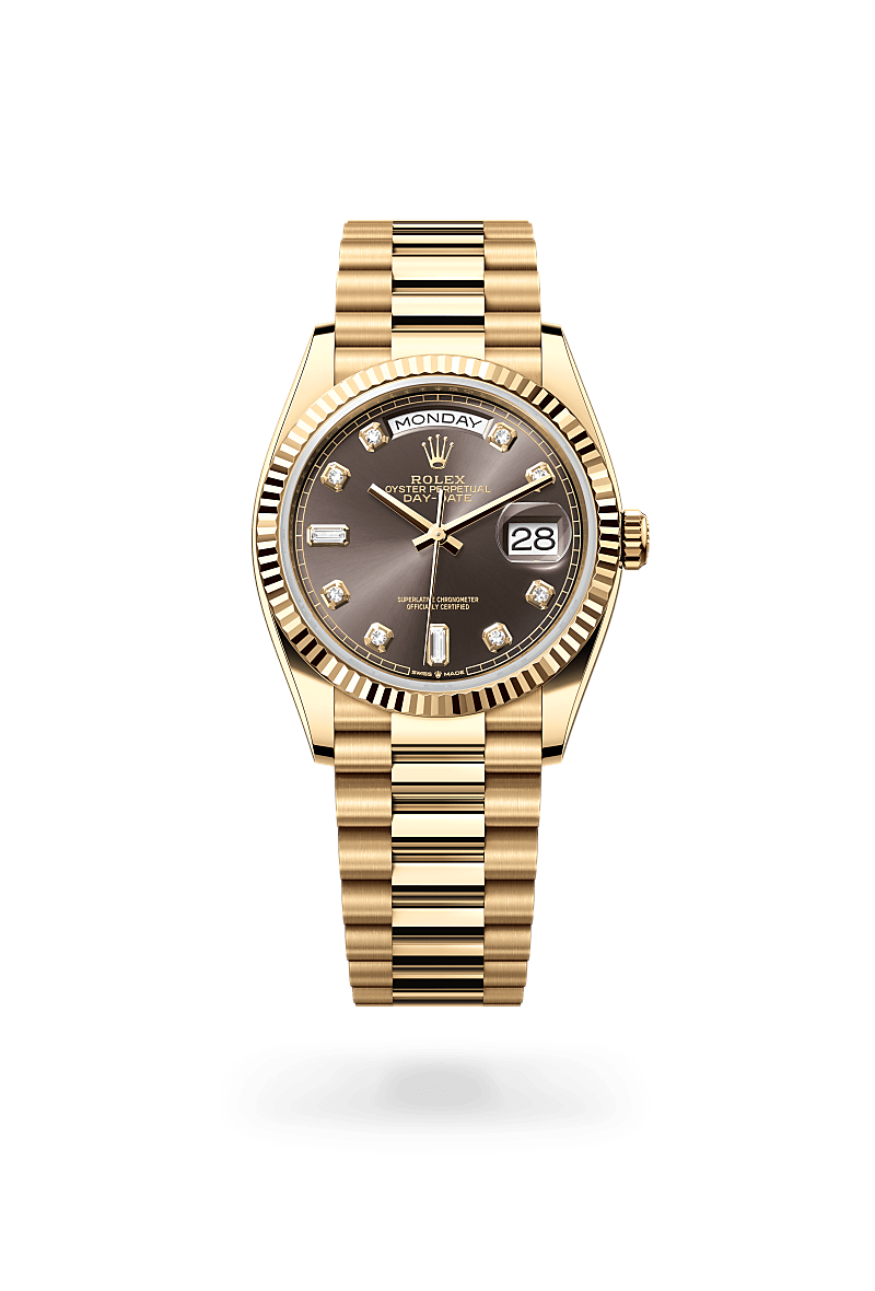 Rolex Day-Date in 18 ct yellow gold, M128238-0022 - Cortina Watch Malaysia