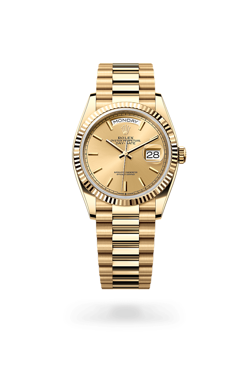 Rolex Day-Date in 18 ct yellow gold, M128238-0045 - Cortina Watch Malaysia