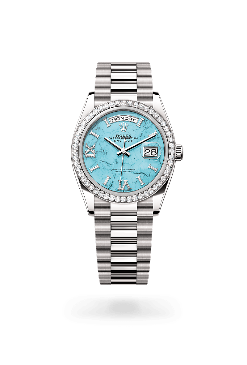 Rolex Day-Date in emas putih 18 karat, M128349RBR-0031 - Cortina Watch Malaysia