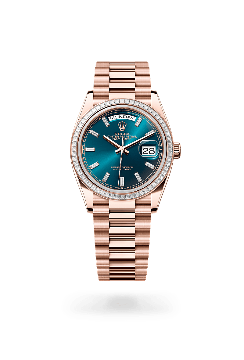 Rolex Day-Date in Emas Everose 18 karat, M128395TBR-0032 - Cortina Watch Malaysia