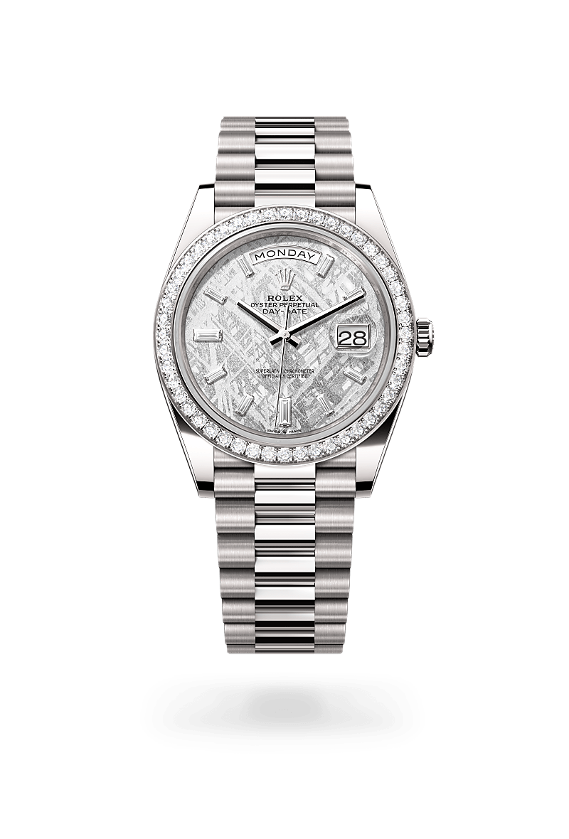 Rolex Day-Date in 18 ct white gold, M228349RBR-0040 - Cortina Watch Malaysia