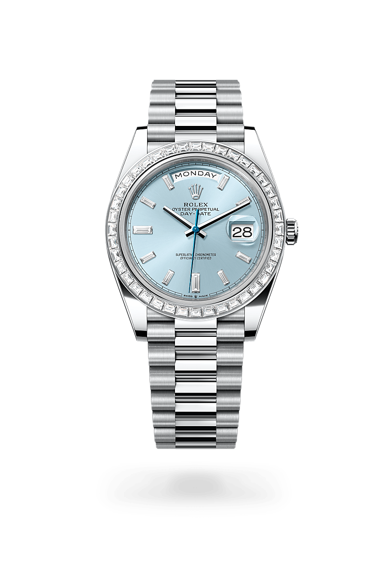 Rolex Day-Date in Platinum, M228396TBR-0002 - Cortina Watch Malaysia