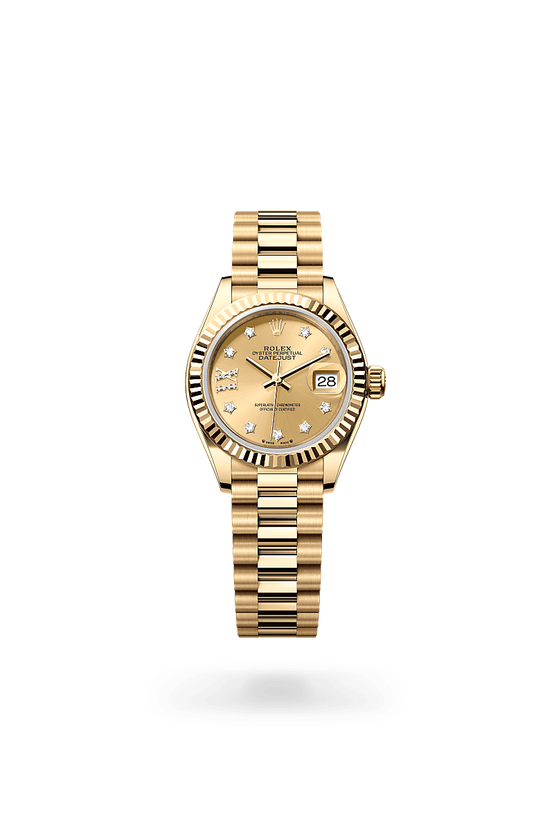 Rolex Lady-Datejust in Emas kuning 18 karat, M279178-0013 - Cortina Watch Malaysia