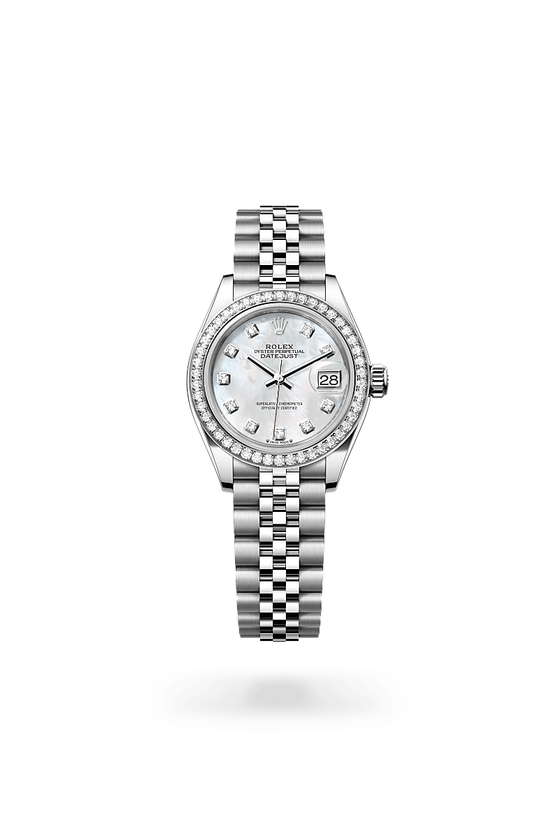 Rolex Lady-Datejust in White Rolesor - combination of Oystersteel and white gold, M279384RBR-0011 - Cortina Watch Malaysia