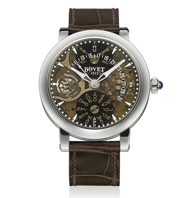 BOVET_Recital 21_Brown- Sapphire Dial Titanium_Cortina Watch