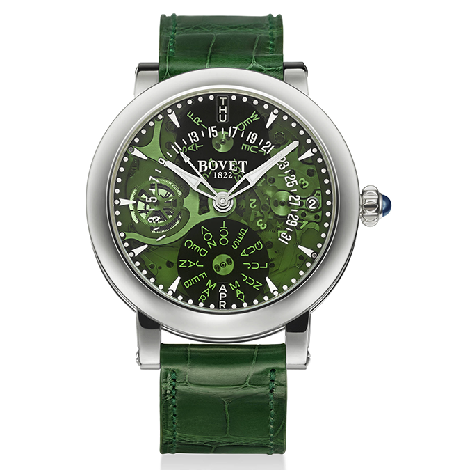 BOVET_Recital 21_Green- Sapphire Dial Titanium_Cortina Watch