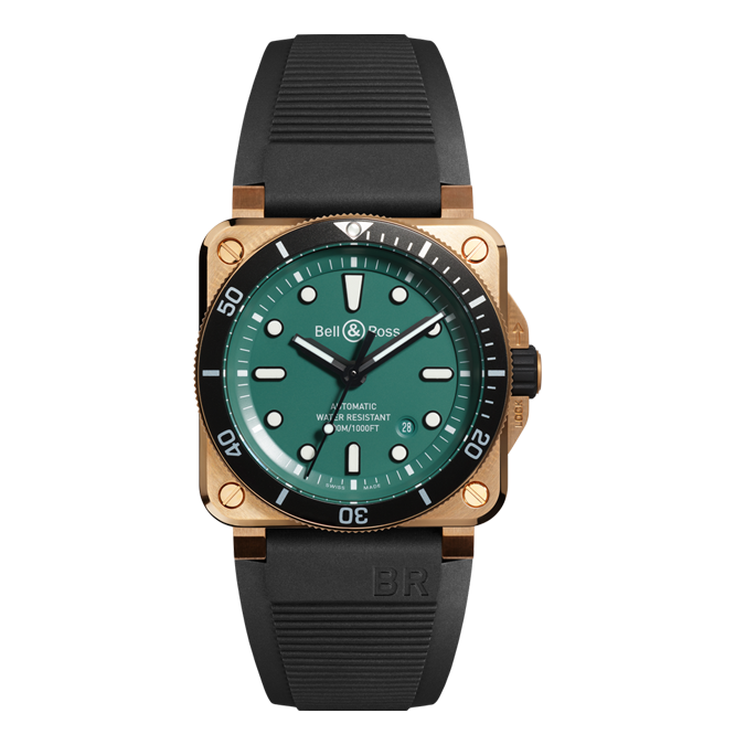 Bell-Ross_BR-03-92-Diver-Black-Green-Bronze_Cortina-Watch-frontal-for-watch-page