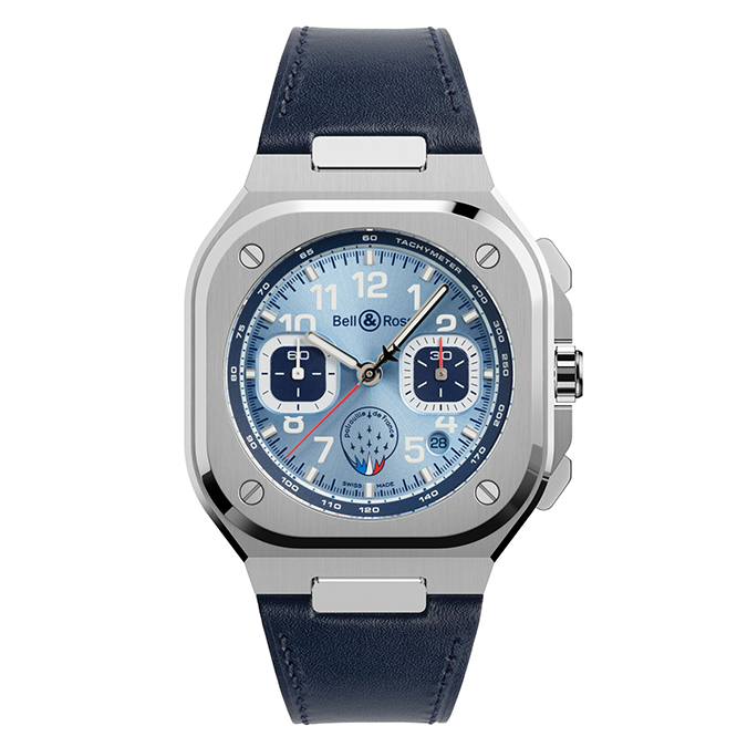 BellRoss-BR05-CHRONO-Patrouille-de-France-Leather-Cortina Watch