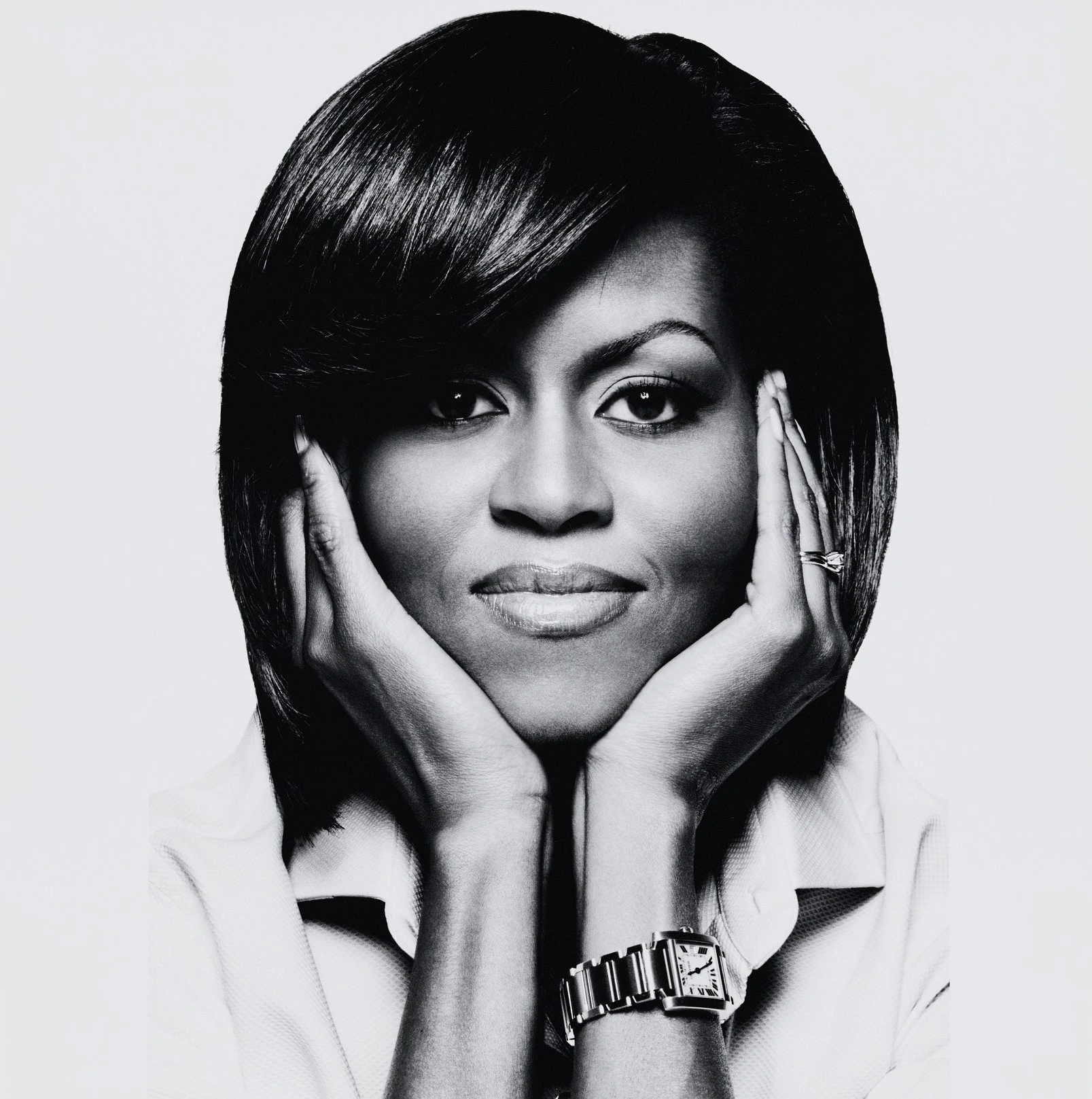 Michelle Obama_Cartier Tank_Cortina Watch