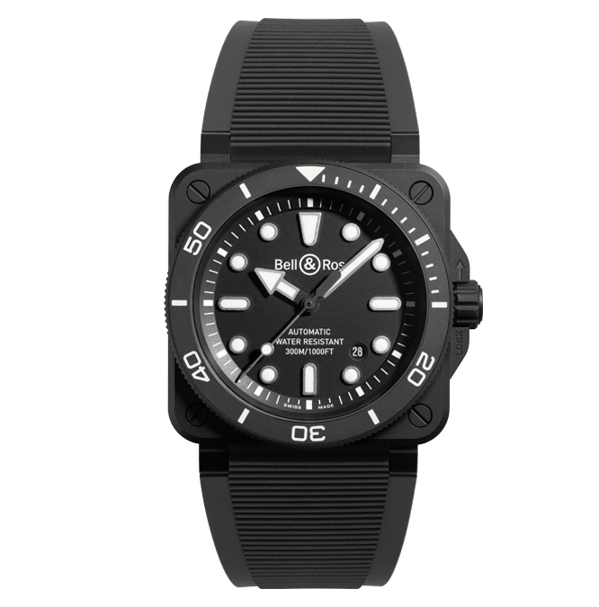 Bell Ross Br 03 Diver Br03a D Bl Ce Srb Cortina Watch Frontal