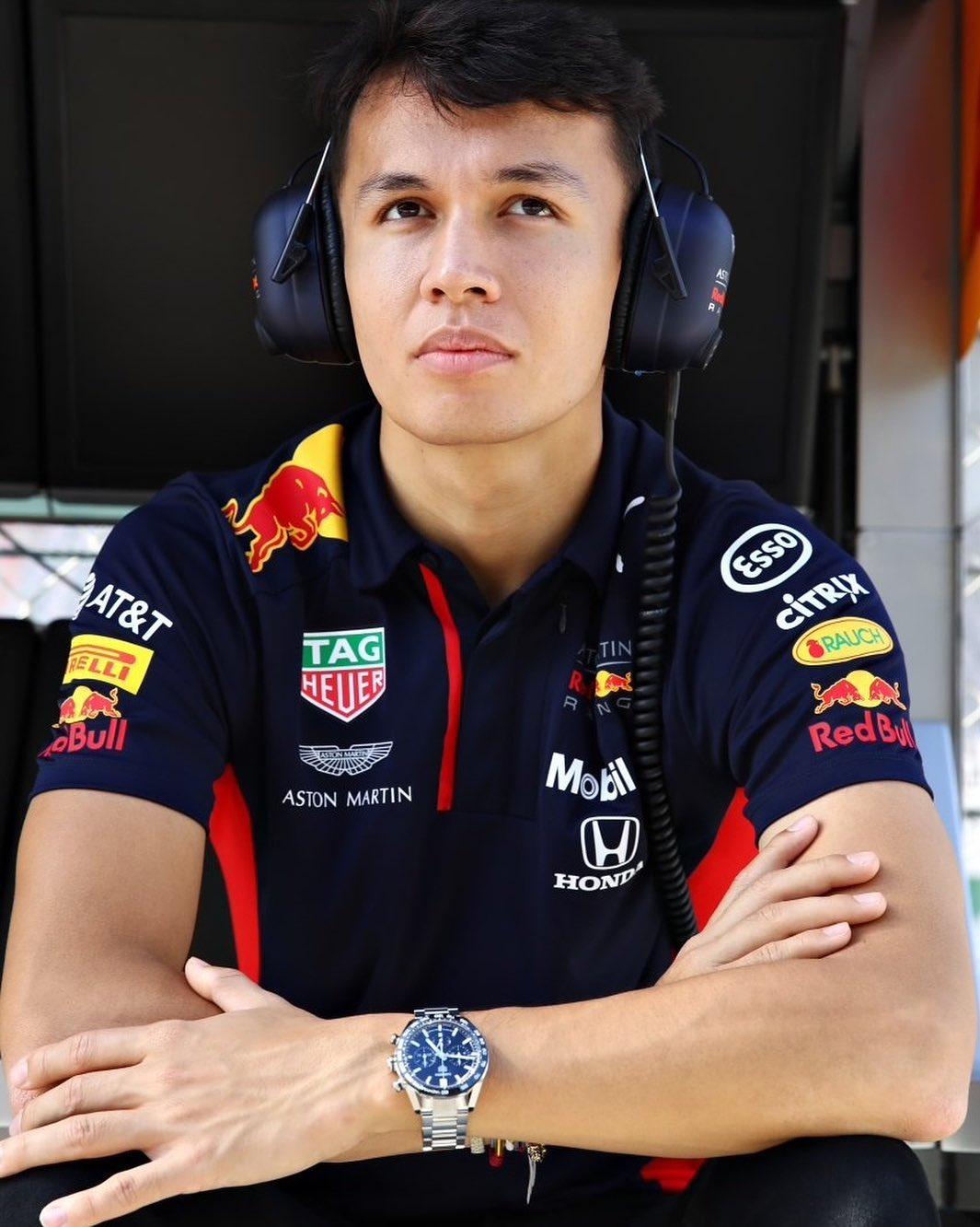 Alex Albon with TAG Heuer’s Formula 1