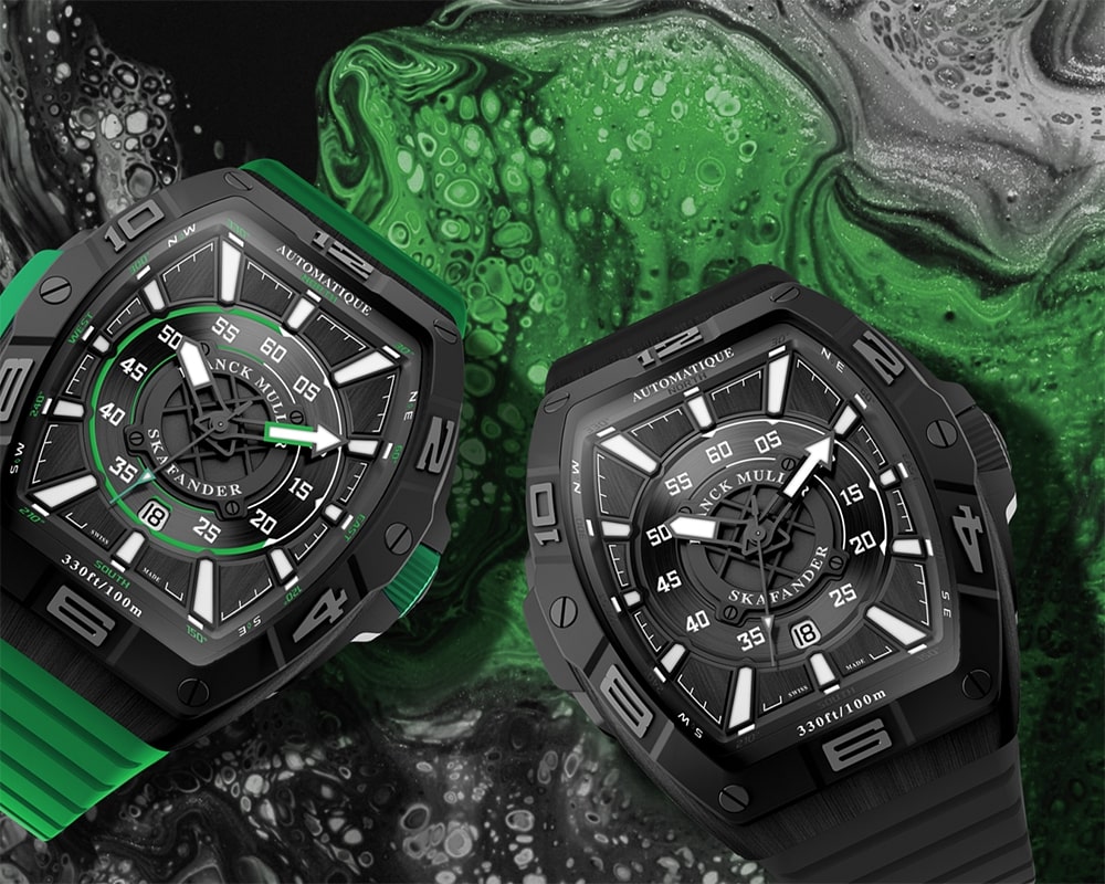 Franck Muller_Skafander 43_Cortina Watch - green & black