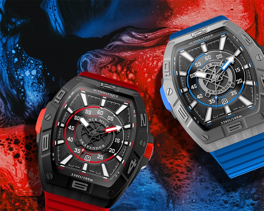 Franck Muller_Skafander 43_Cortina Watch - red & blue