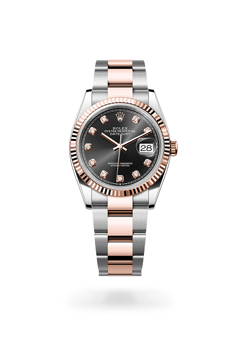 rolex Datejust in Everose Rolesor - combination of Oystersteel and Everose gold, M126231-0020 - Cortina Watch Thailand