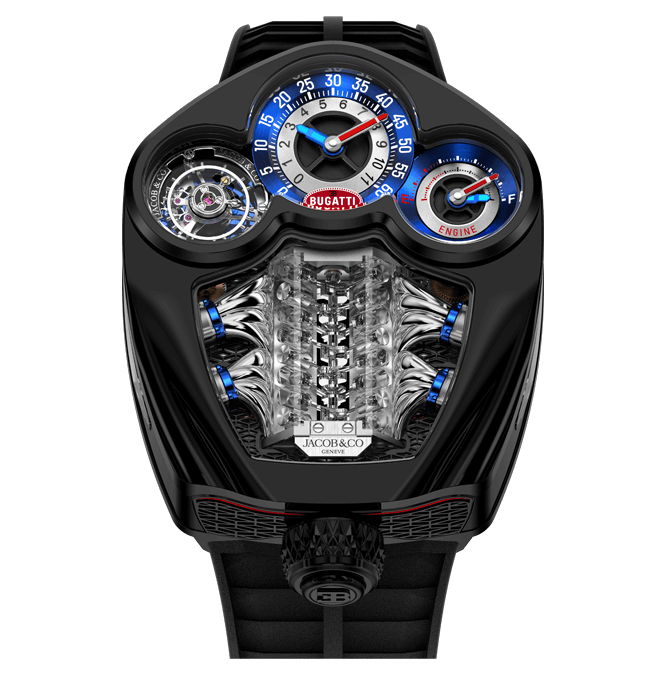 Jacob Co. Bugatti Tourbillon Cortina Watch Frontal