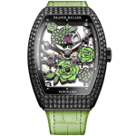 Franck Muller Vanguard Rose Skeleton Black Diamonds V32 Rose D Black Green 150x150