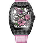 Franck Muller Vanguard Rose Skeleton Black Diamonds V32 Rose D Black Rose 150x150