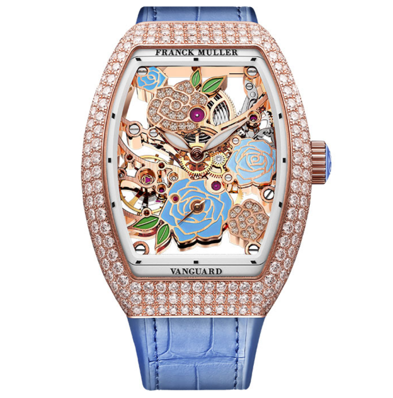 Franck Muller Vanguard Rose Skeleton Bl V32 S6 Sqt Rose D 2ro Cd 5n 768x779