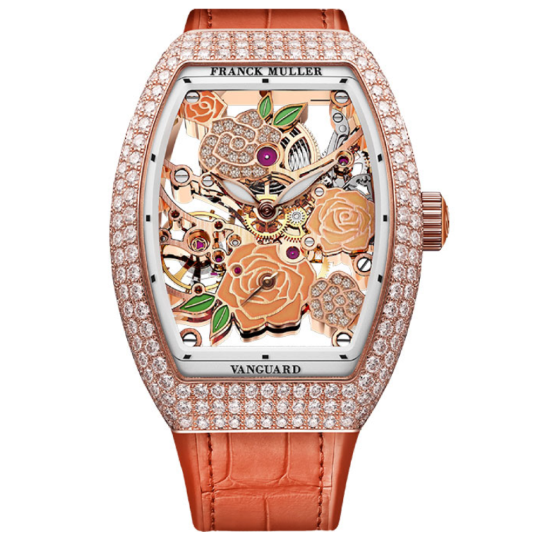 Franck Muller Vanguard Rose Skeleton Or V32 S6 Sqt Rose D 2ro Cd 5n 768x779