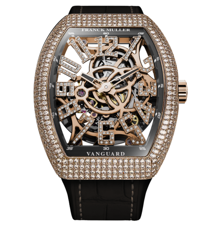 Franck Muller Vanguard Slim Skeleton 37mm V 37 S At Sqt D Cd Nbr 5n Skeleton Dia Index Nr 768x779