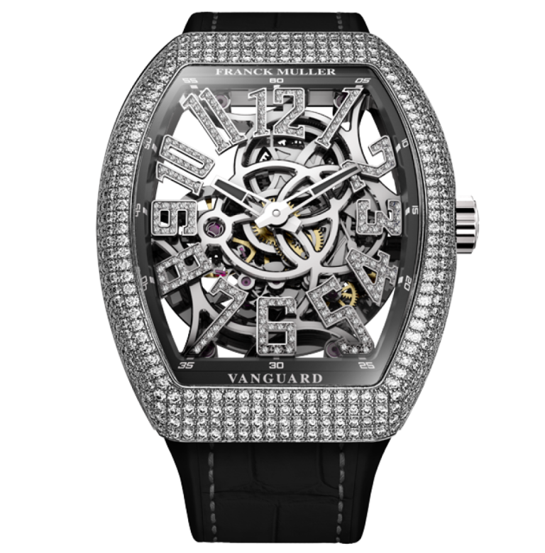 Franck Muller Vanguard Slim Skeleton 37mm V 37 S At Sqt D Cd Nbr Og Skeleton Dia Index Nr 768x779