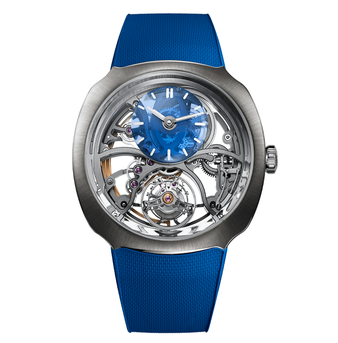 H. Moser Cie. Streamliner Cylindrical Tourbillon Alpine 6811 1200 Cortina Watch