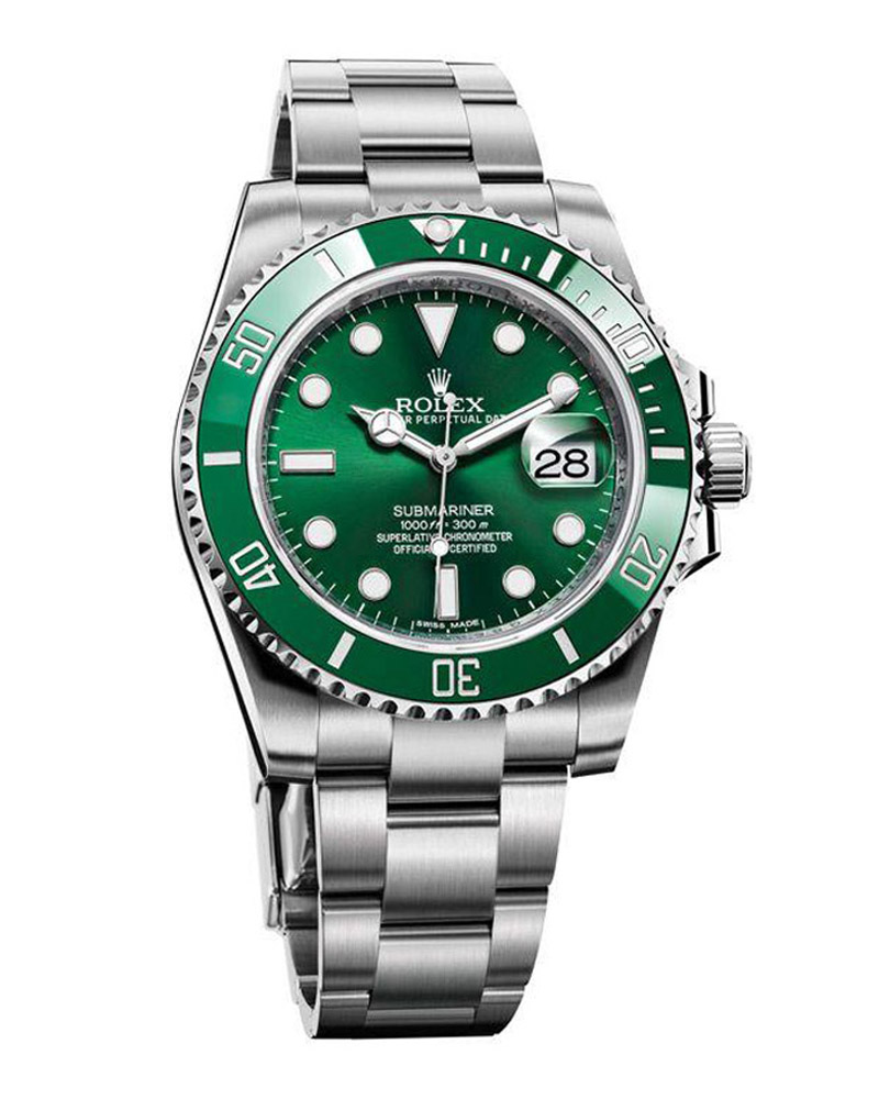 rolex oyster perpetual date submariner green
