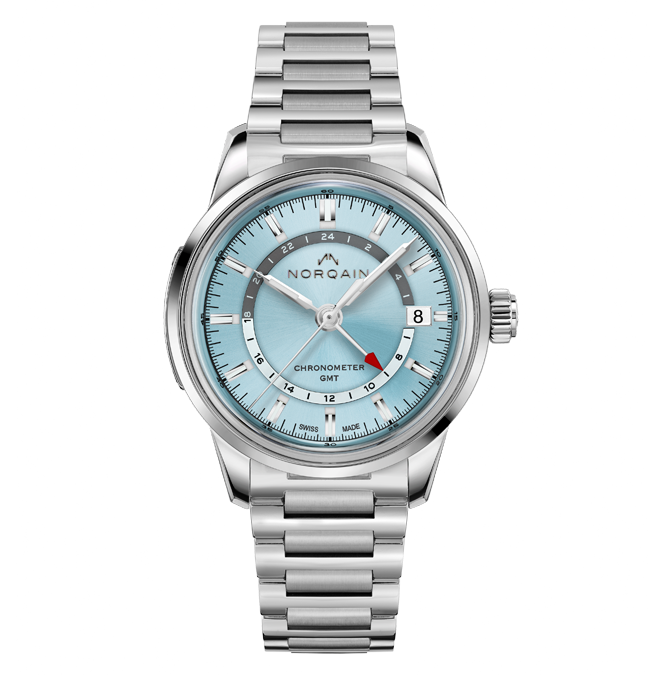 NORQAIN_Freedom 60 GMT Ice Blue 40mm_NN2100SG-IA211-201SG_Cortina Watch