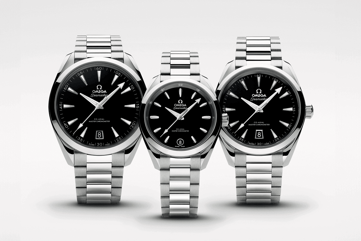 Omega Seamaster Aqua Terra Black Dial Cortina Watch Featured Image