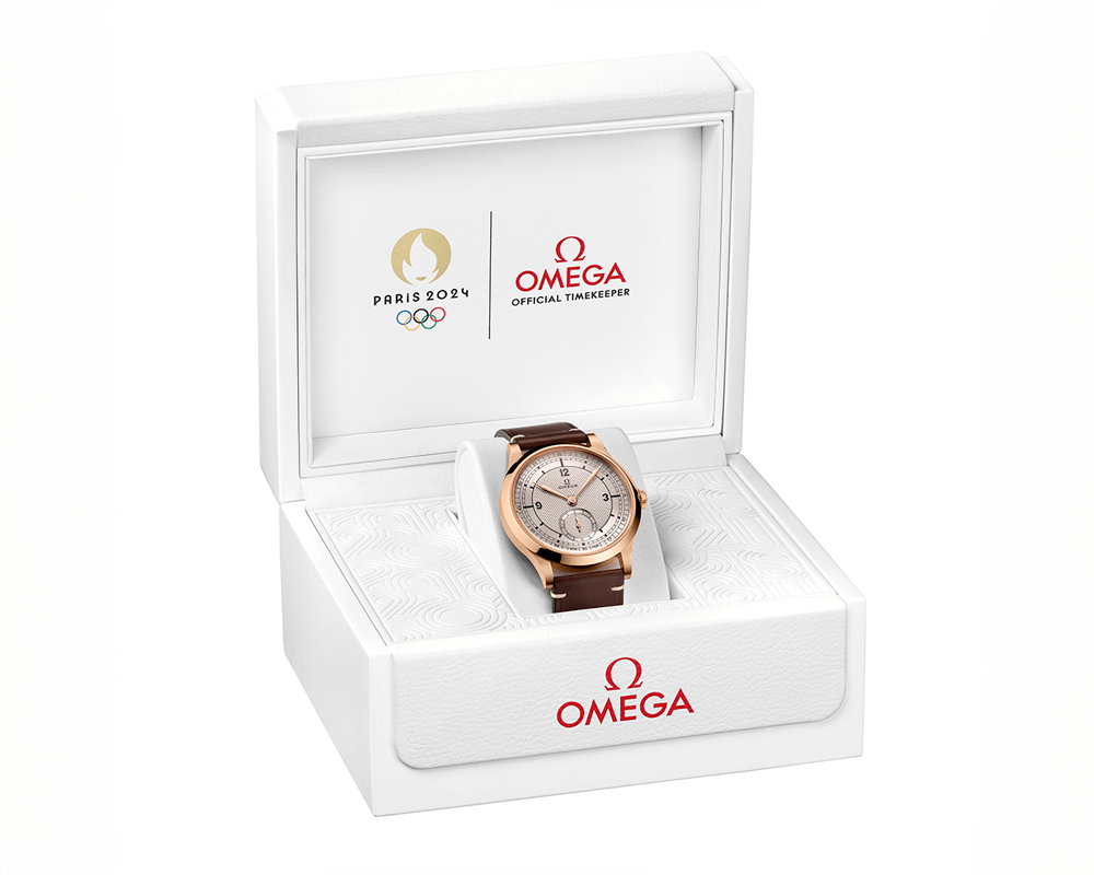 OMEGA_Specialities Paris 2024 Bronze Gold Edition_Cortina Watch - packshot box