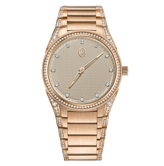 Parmigiani Fleurier_Tonda PF Automatic 36mm Rose Gold Set Sand Gold_Cortina Watch