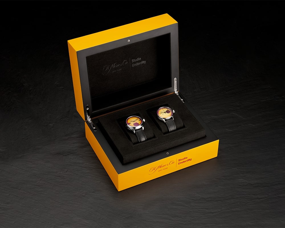 H. Moser & Cie._Endeavour Perpetual Calendar Passion Fruit_Cortina Watch - watch box