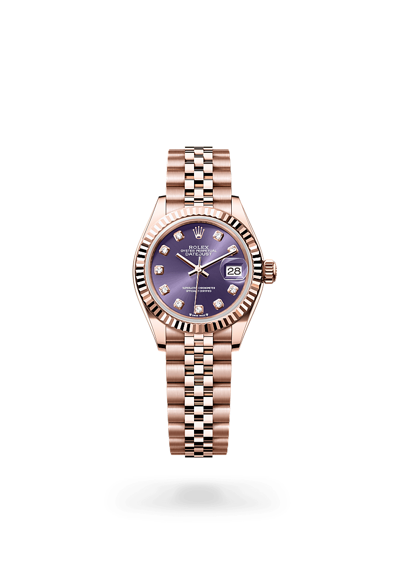 Rolex Lady-Datejust in 18 ct Everose gold, M279175-0020 - Cortina Watch Singapore