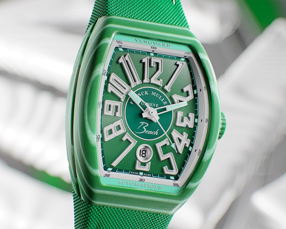 Franck Muller_Vanguard Beach_Cortina Watch - green