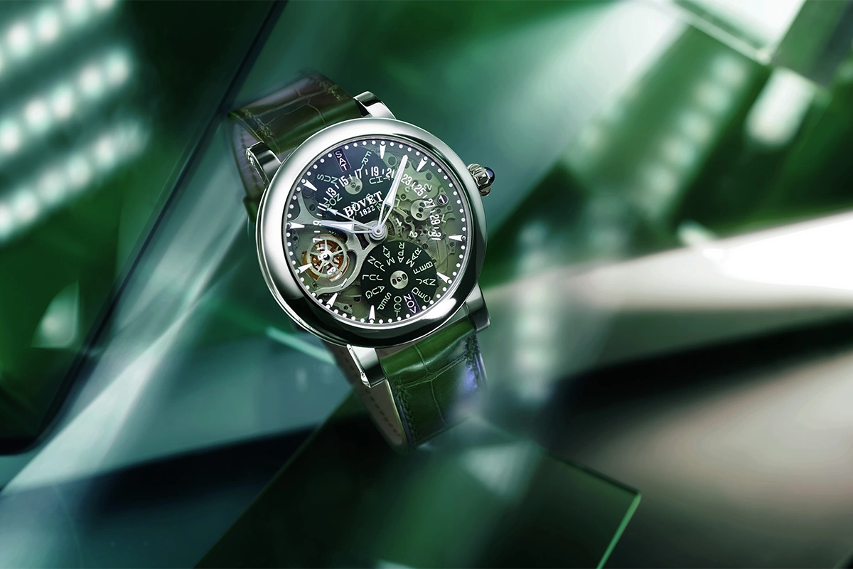 Bovet Recital 21 Green Sapphire Dial Titanium Cortina Watch Featured Image