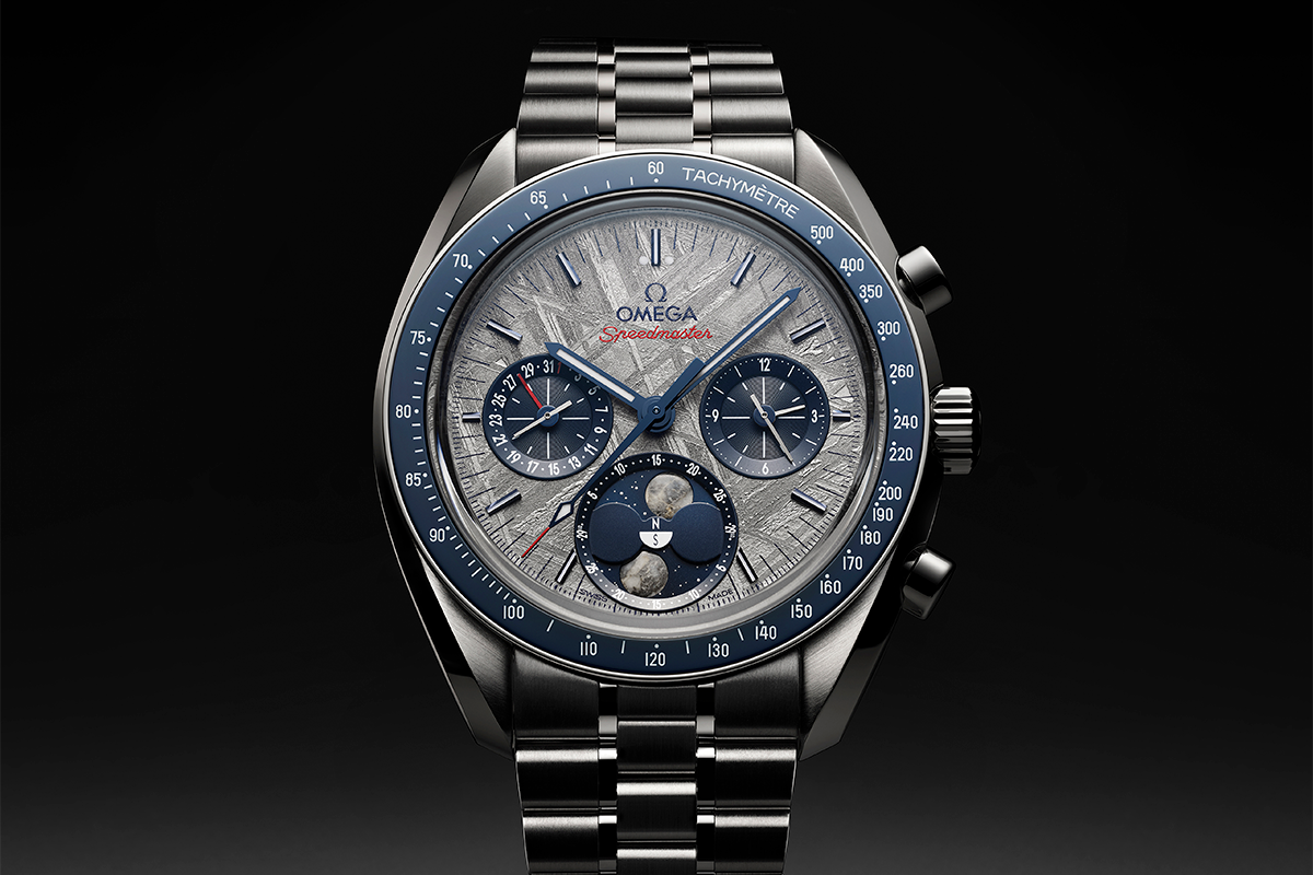 Omega Speedmaster Moonphase Meteorite 304.30.43.52.06.001 Cortina Watch Featured Image