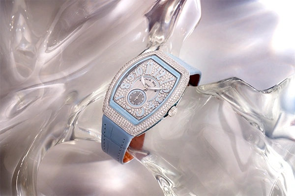 Franck Muller-Vanguard Lady Slim Vintage Blue-Cortina Watch