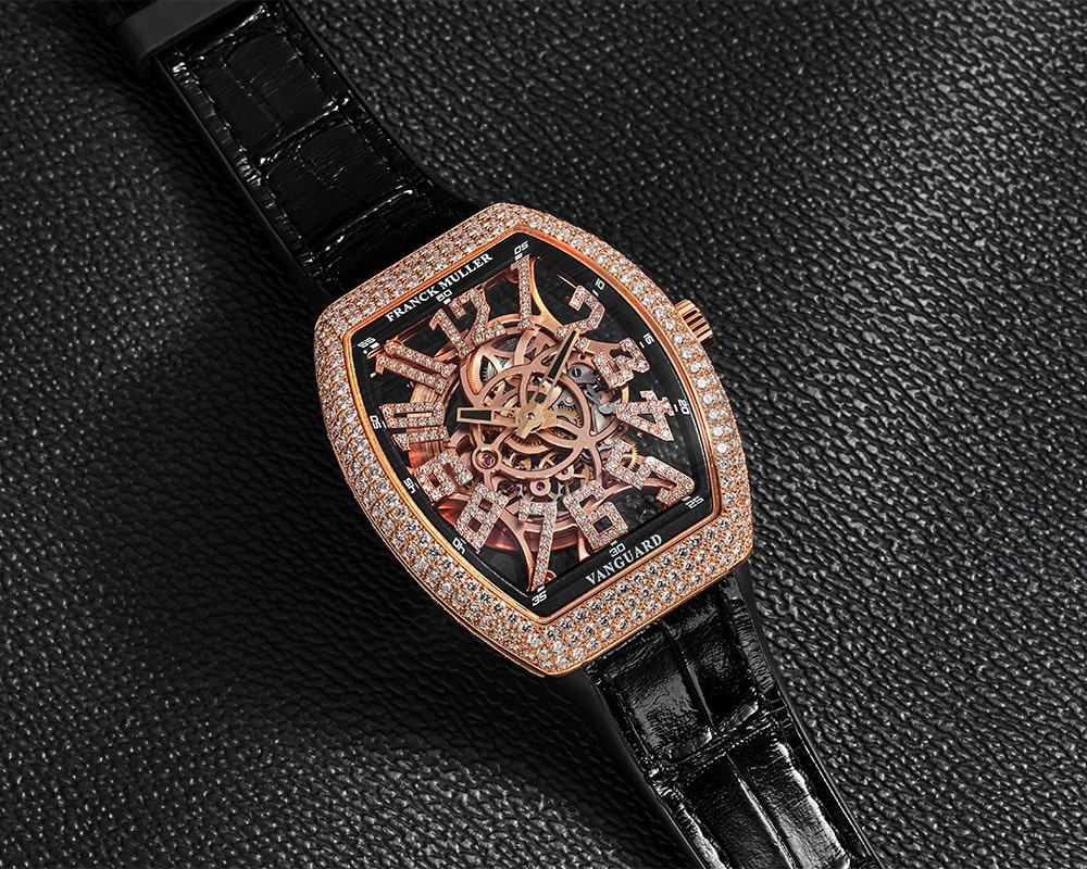 Franck Muller_Vanguard Slim Skeleton (Rose Gold)_Cortina Watch - Dial It Up